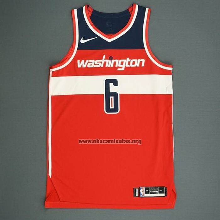 Camiseta Washington Wizards Troy Brown Jr. NO 6 Icon Autentico Rojo